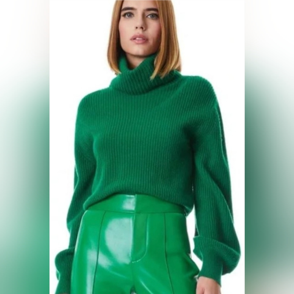 CARLYNN RIBBED CROPPED TURTLENECK
